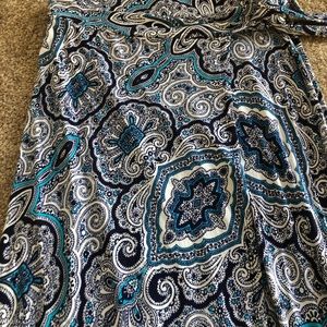 Artisan Paisley wrap skirt